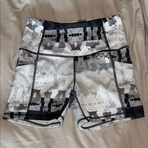 The North Face Women's Black and White Shorts Size medium